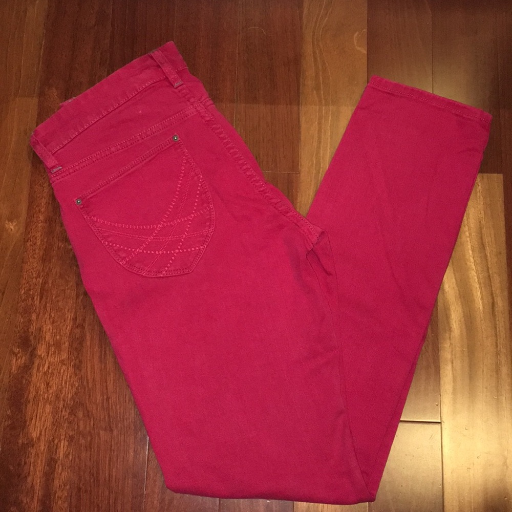 Stretch Red Jeans